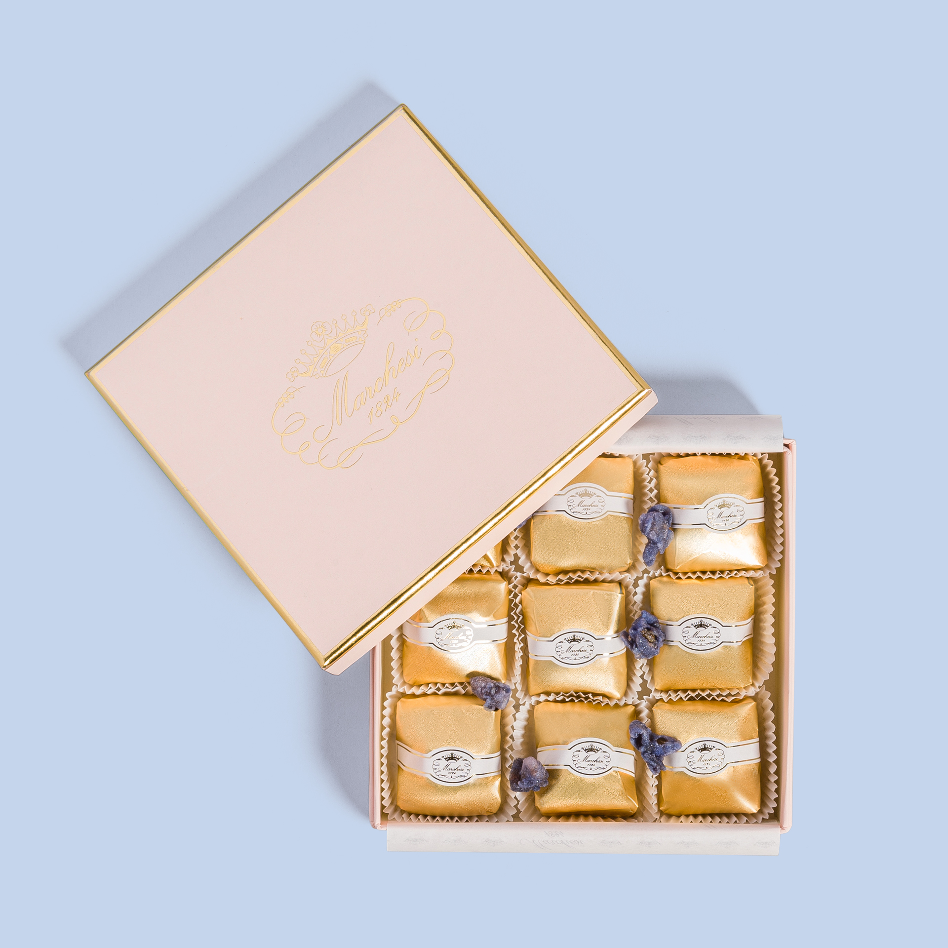 Marrons glacés, pièces Marchesi 1824