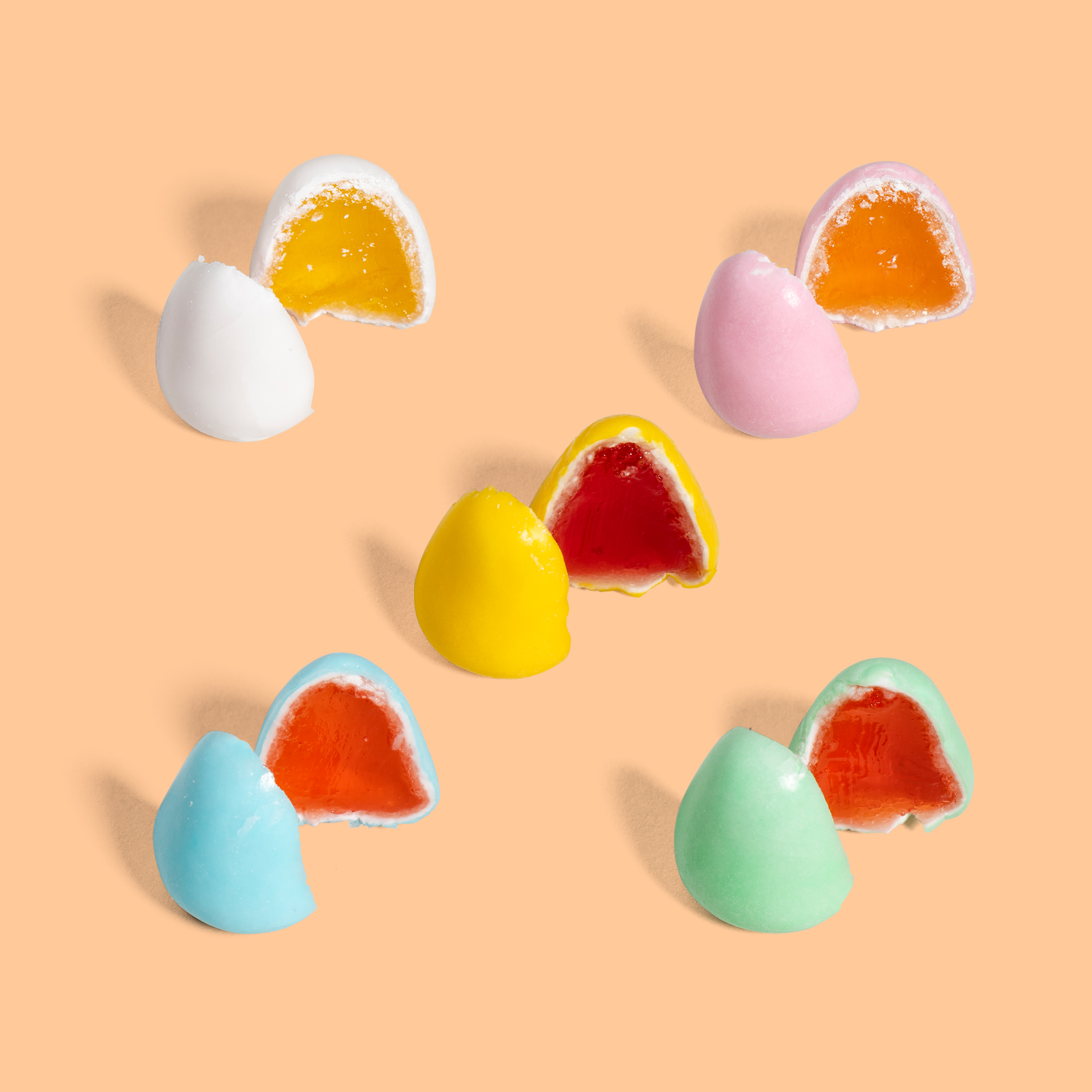 Sugared fruit-flavoured candy 480 g