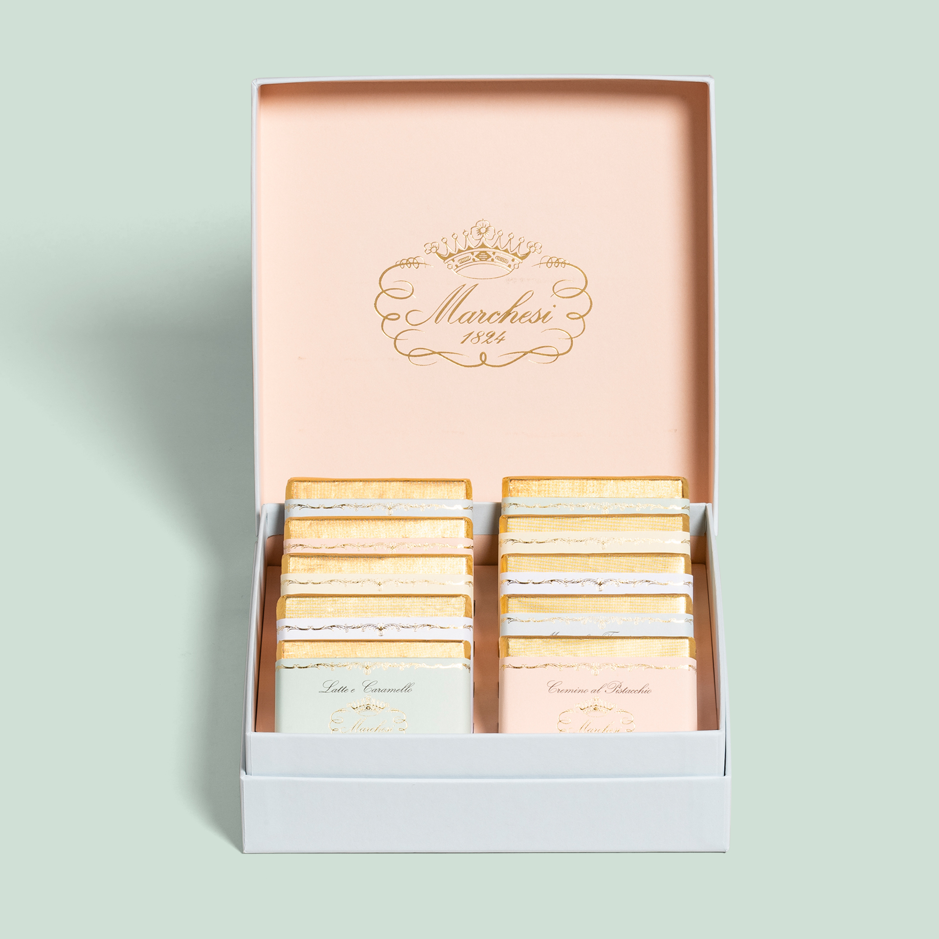Pack of 10 Grand Cru - Assorted chocolate bars, 50 g