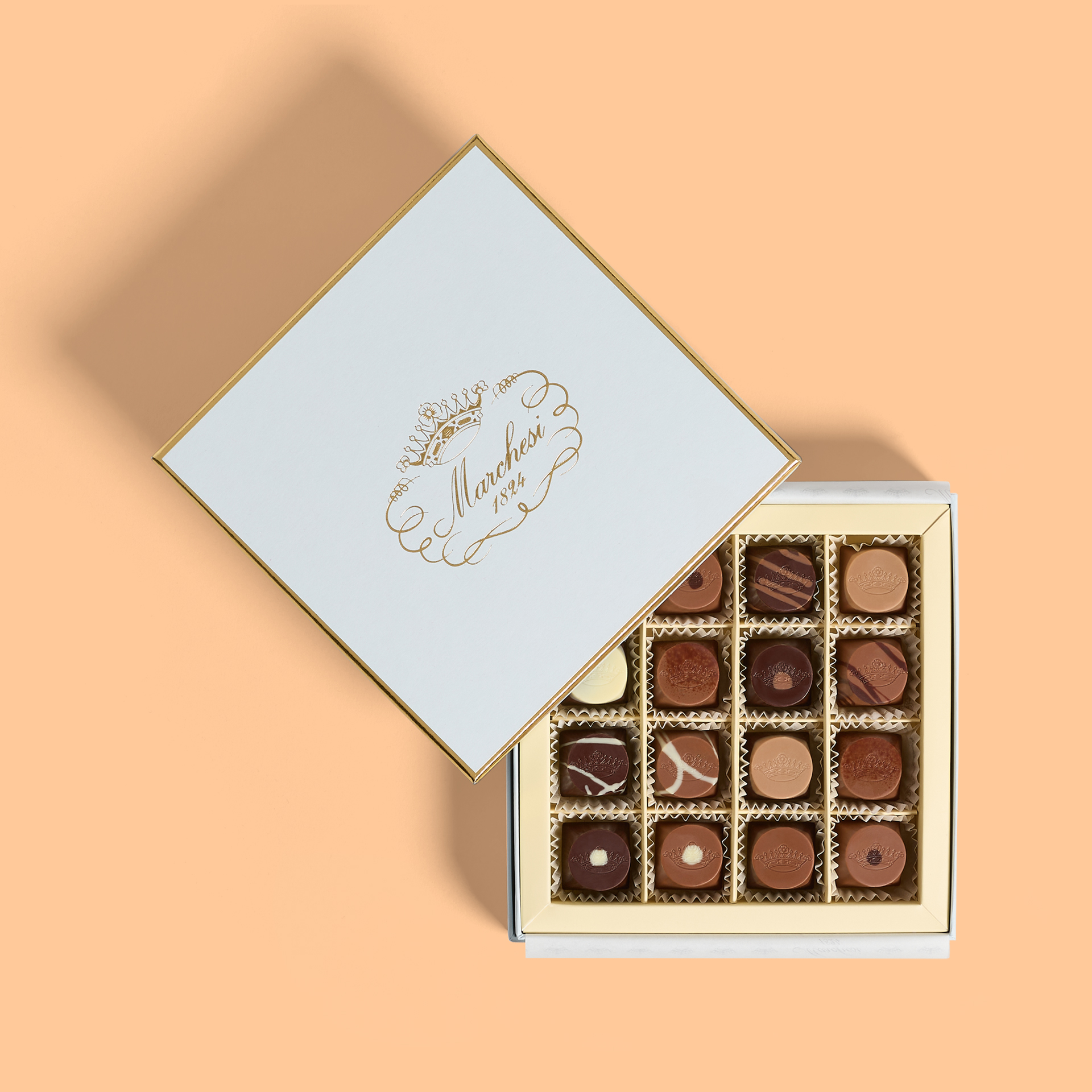 Zusammensetzung der Pralinen 16 Stück