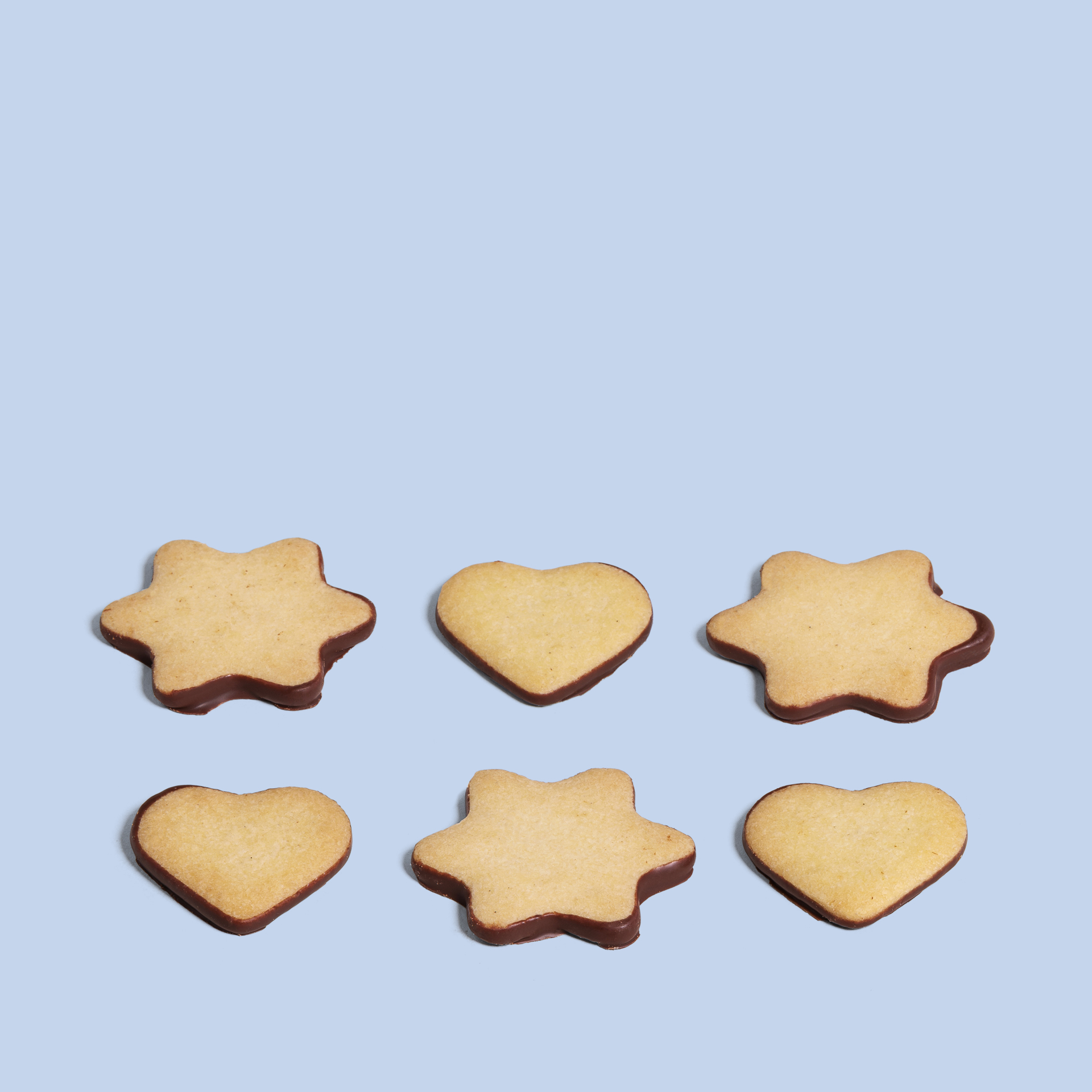 Stars and hearts biscuits