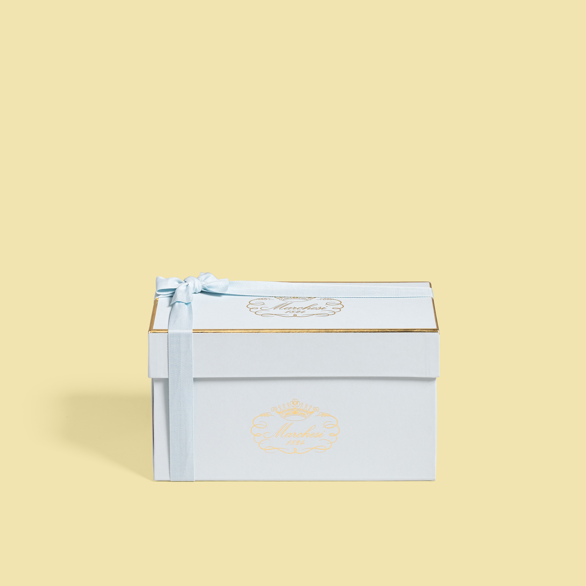 Gianduiotto decorato a mano con casetta natalizia