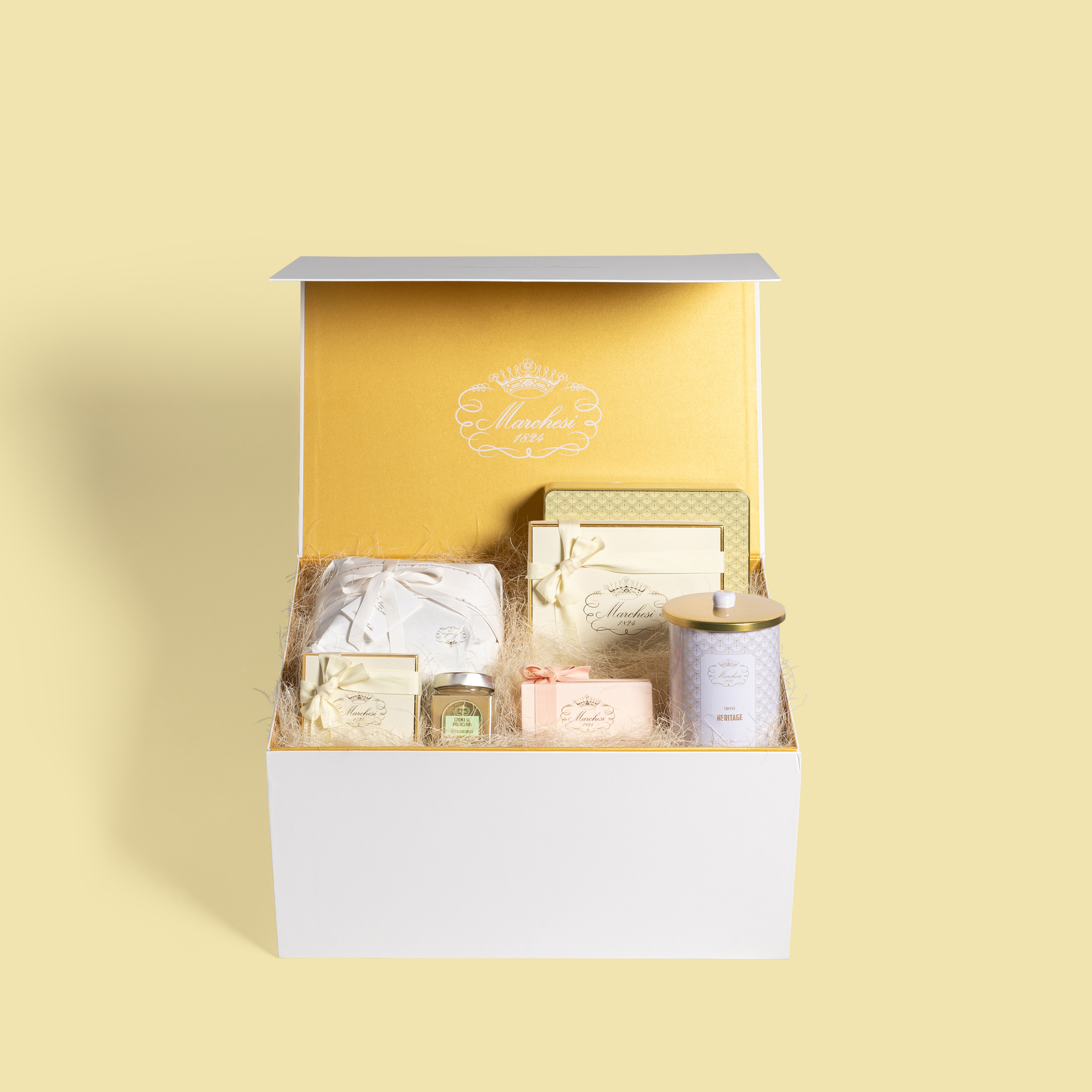 Confezione regalo Panettone, Biscotti e Caffè