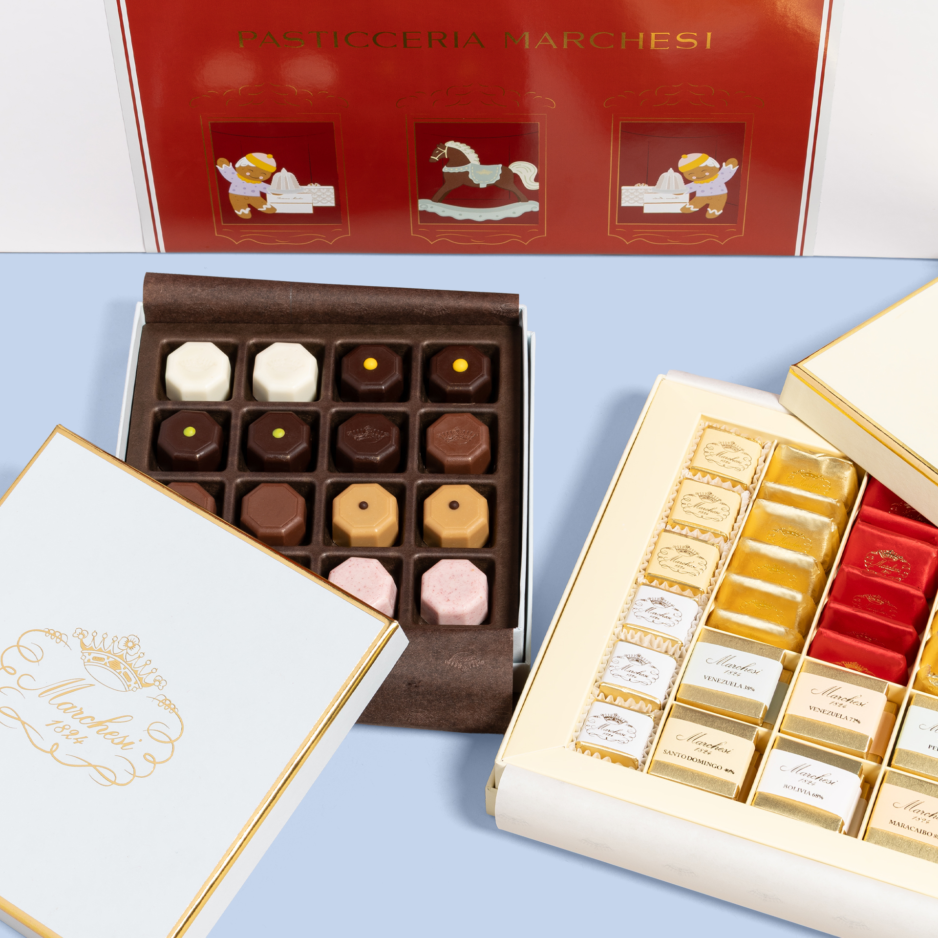 Panettone, Dragées and Pralines Gift Box