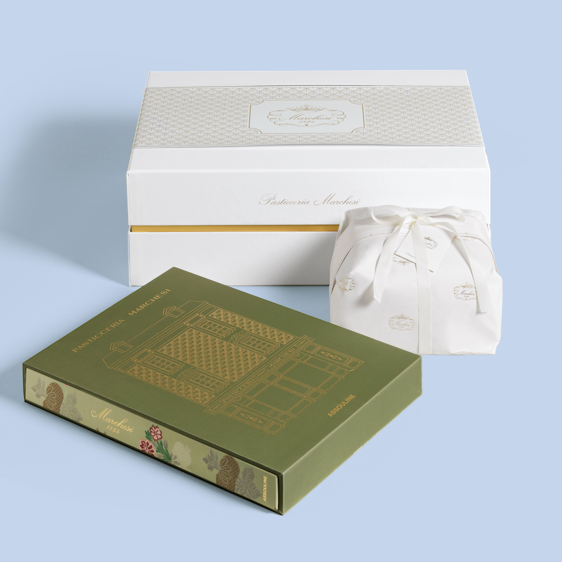 200 Years of Pasticceria Marchesi Book with Classic Panettone 500 g