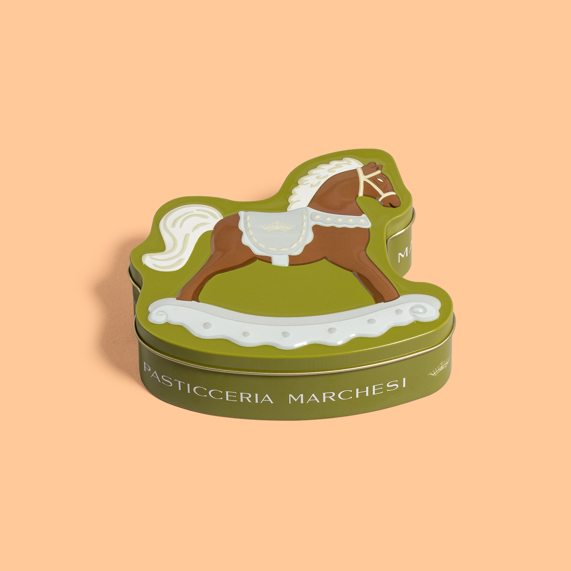 Green Little Horse Tin