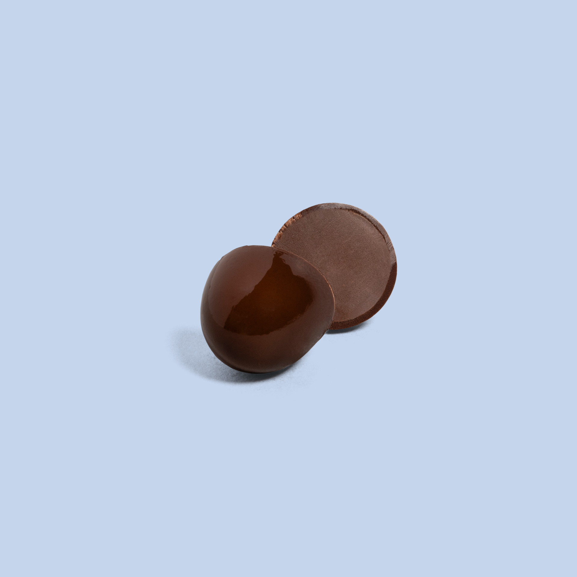 Dark chocolate eggs with gianduja filling 105g