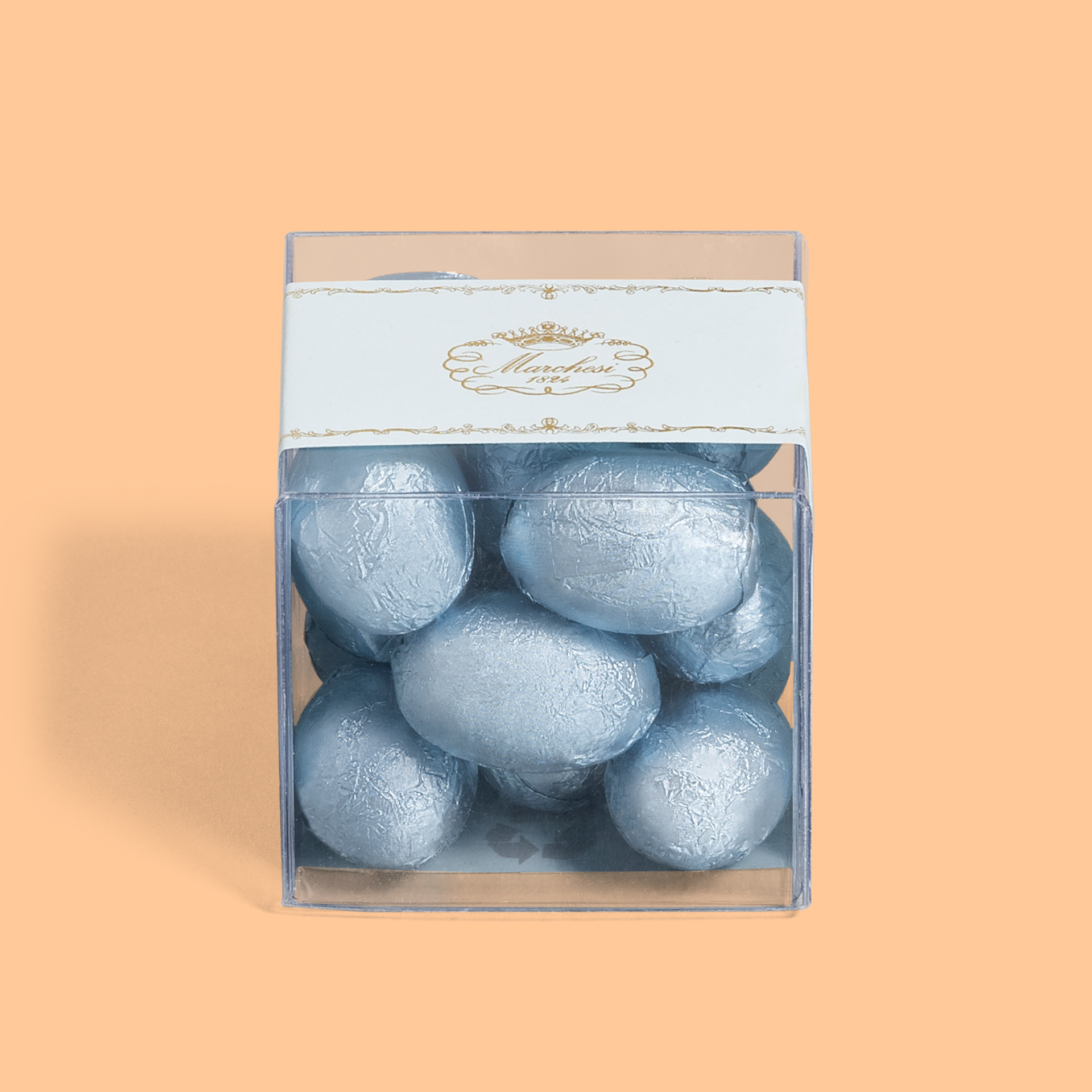 Dark chocolate eggs with almond filling 105g