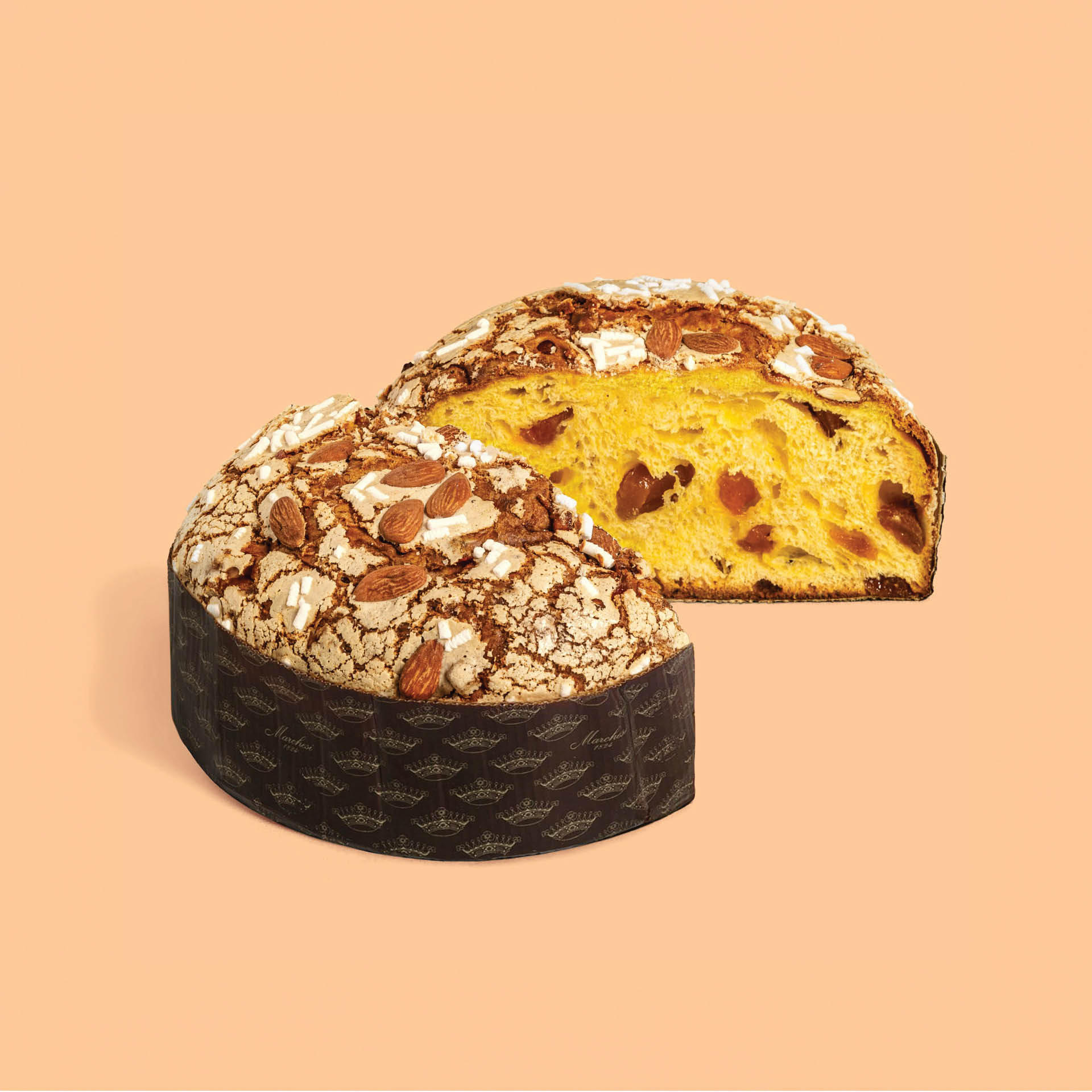 Apricot, lemon and almond Panettone 1 kg