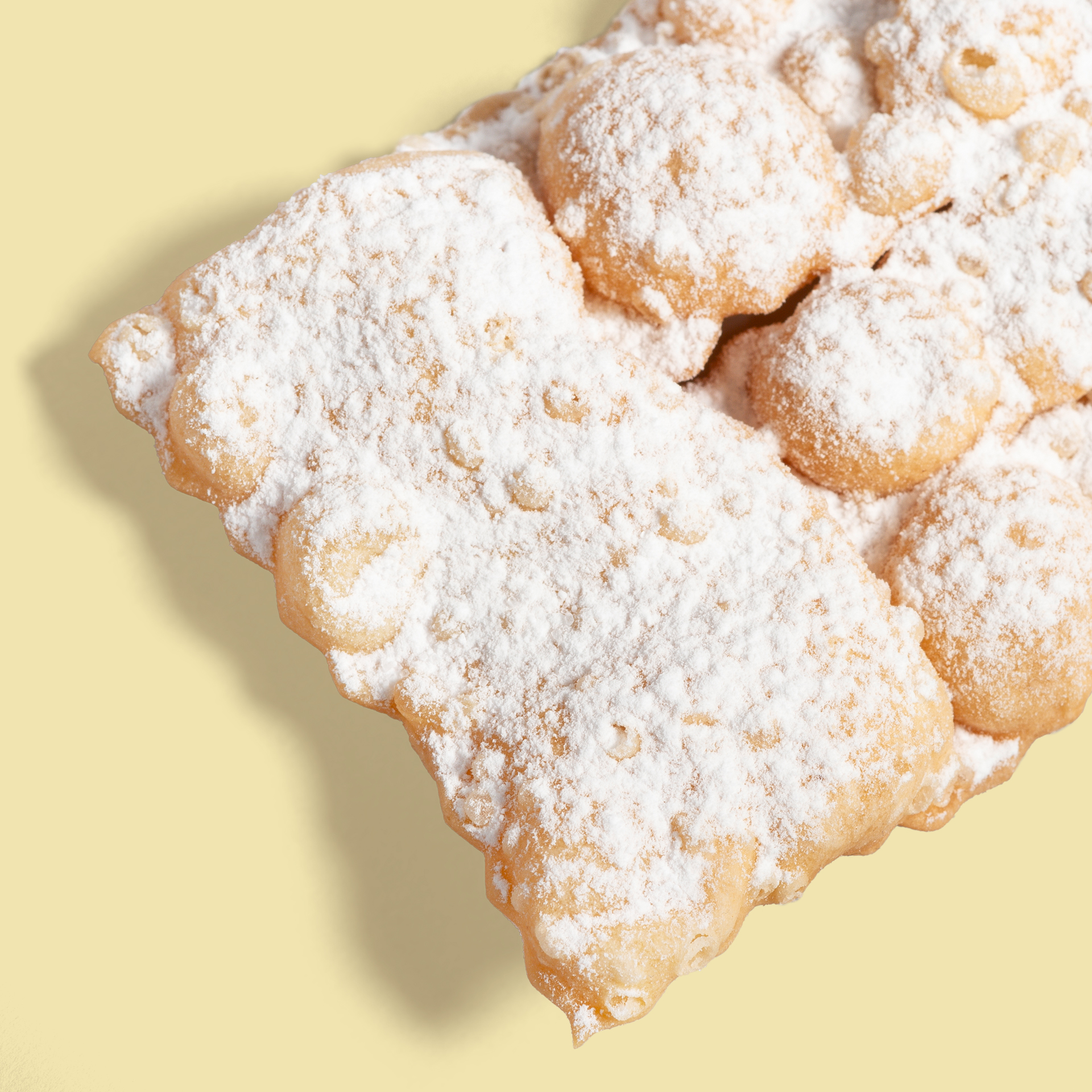 Large tray of chiacchere