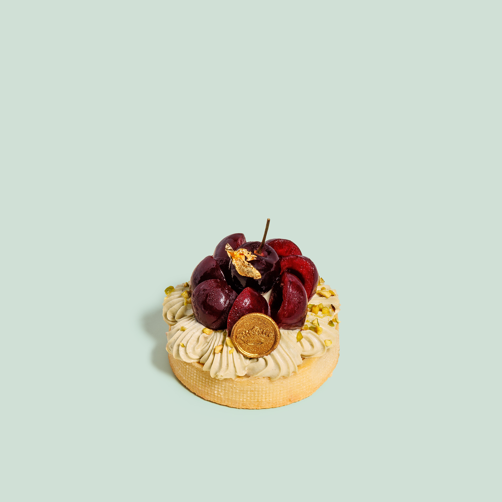 Pistachio and Cherry Monoportion