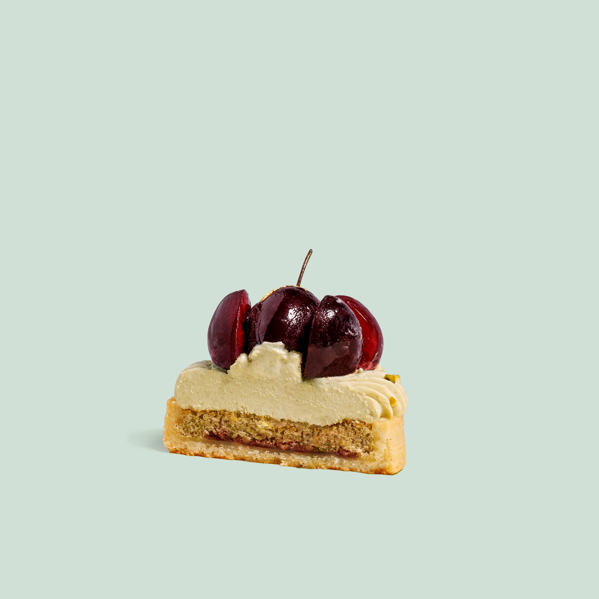 Pistachio and Cherry Monoportion