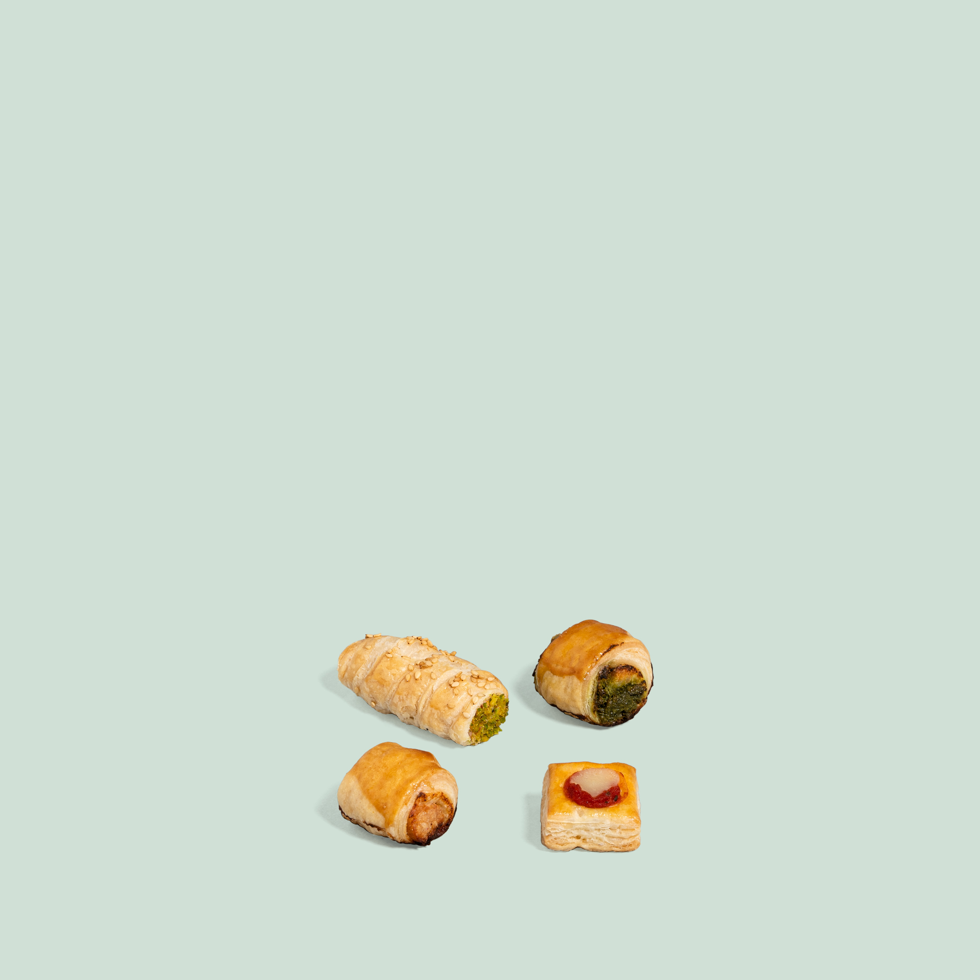Coffret de pâtes feuilletées pour l’apéritif et vin pétillant